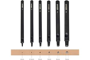 Professional 6Pcs. Belt Punch Set