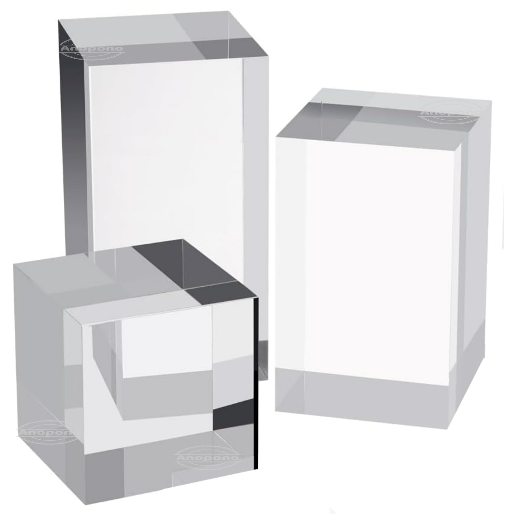 アクリルブロック 詰め合わせ ディスプレイスタンド アクリルキューブ Amazon.co.jp: Anopono アクリルキューブ アクリルブロック 透明