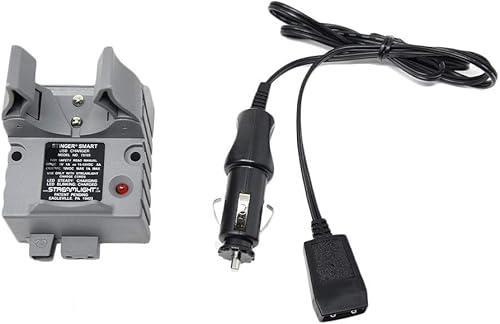 STREAMLIGHT Stinger - Cargador inteligente con cable de carga de coche de 12 V CC, diseñado para su uso con linternas de la serie Stinger