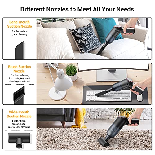 Suncandxy AE-SSZ331-TMM Handheld Vacuum Cleaner Cordless: Mini Rechargeable Hand Vacuum With Strong Suction, Wireless Portable Small Car Vacuum For Carpet Car thumb #1