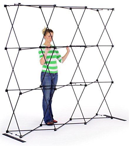 Displays2Go Trade Show Display Booth, Straight 88 Inch Wall - Hook & Loop Fabric Panels (Tepuv8Ks) #TOP2