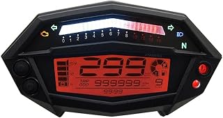 Speedometer Digital Odometer Speedometer With Gear Indicator Tachometer Hour Meter For Motorcycle Adjustable 7 Colors For Kaw&asaki Z1000