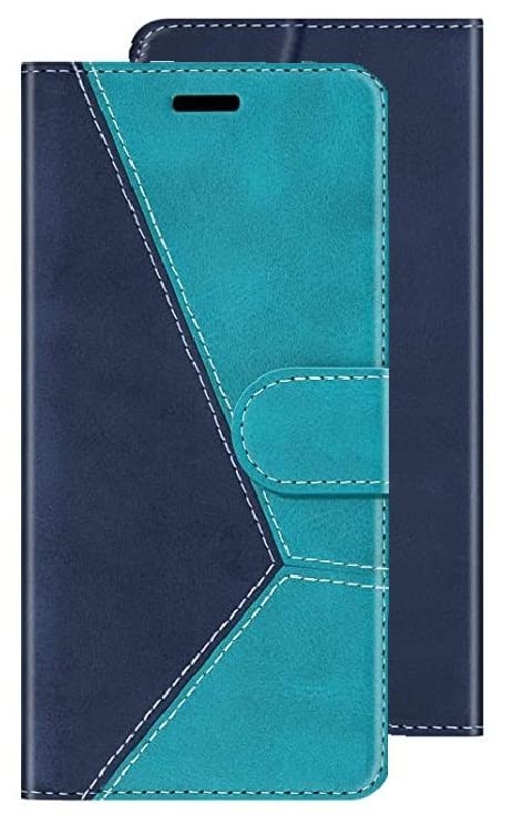 ClickCaseTrend Series for Tecno Phantom X2 Leather Wallet Flip Case Magnetic Closure Flip Cover for for Tecno Phantom X2 (Sky Blue)