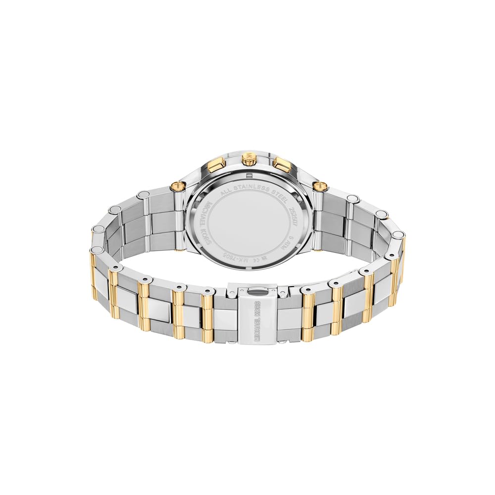Michael Kors Billie Mujer Reloj de 37MM de Acero Inoxidable Bicolor, MK7605