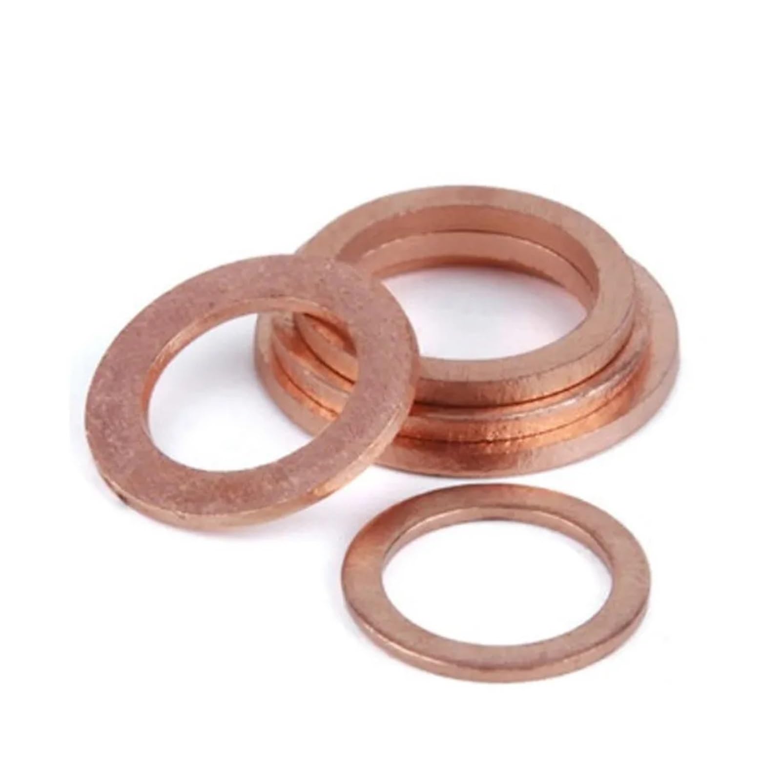 M3 M4 M5 M6 M7 M8 M10 Dicke 0,1mm 0,2mm 0,3mm 0,5mm Dünne Kupferscheibe Shim Flachring Dichtungsringe Dichtung Unterlegscheiben(M10x16 20PCS,Thickness 0.1mm)