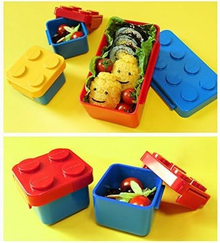 Miniatura 2 de Contenedor apilable de la lonchera del diseño del ladrillo para el viaje de la comida