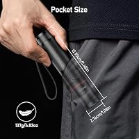 Laitver Taschenlampe LED/UV Aufladbar 2 in 1, 2000L Superhell Taschenlampen – Ansicht 8
