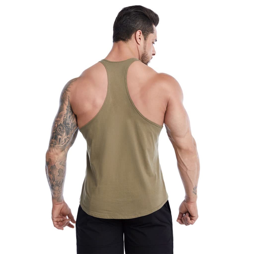 Camiseta De Yoga For Hombre, Camisetas De Yoga Atléticas Sin Mangas, Cuello Redondo, Yoga, Ajuste Holgado, Camiseta De Salón Informal Atlética, Camisetas Sin Mangas For Correr