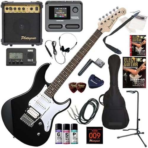 【セット品】YAMAHA エレキギター初心者入門 マルチエフェクターも入ってる!最強の20点セット PACIFICA112V/BL(ブラック)