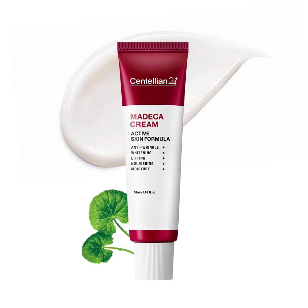CENTELLIAN 24Madeca Cream (Season 5, 1.7fl oz) - Centella Moisturizer for Face, Korean Skin Care. Dry, Sensitive Skin. TECA, Centella Asiatica, Madecassoside.