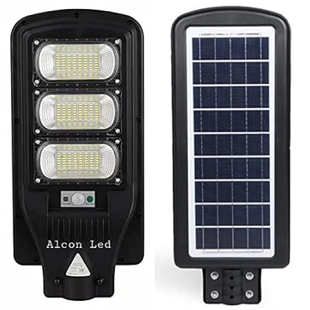 Maxxic Solar 60 watt Motion Sensor Street Light Out Door, All in One Water-Proof Automatic on Off (Black)