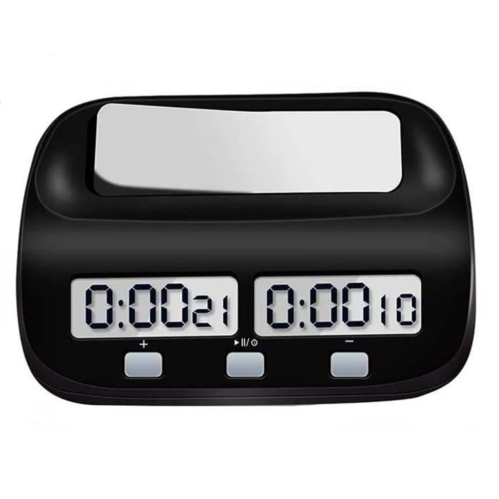 IJSDNVJNDX Portable Digital Chess Timer with Delay Feature, Clock Board Game Timer, and Multiple Time Control Options