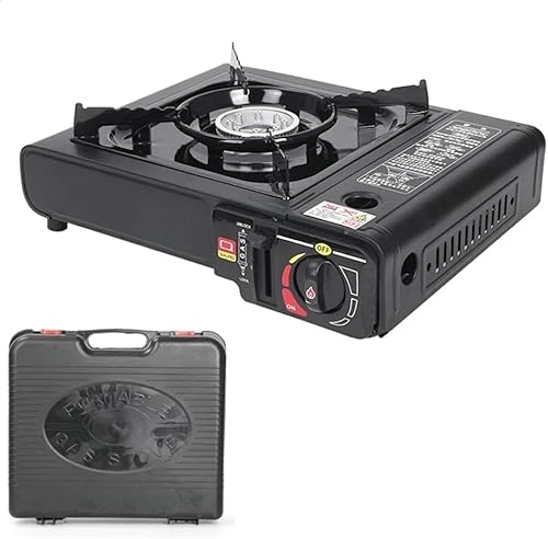 Miniatura 2 de ME-2900 Estufa de campamento de combustible dual Estufa portátil de propanobutano con estuche de transporte  Estufa resistente al viento de 10,000