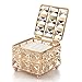 Produktbild Comius Sharp Kristall Kosmetischer Aufbewahrungsbehälter, Kleine Kosmetikbox mit Deckel für Wattepadspender & Wattestäbchen Halter, Quadratische Make-up Aufbewahrungsbox mit Rautenmuster (Golden)