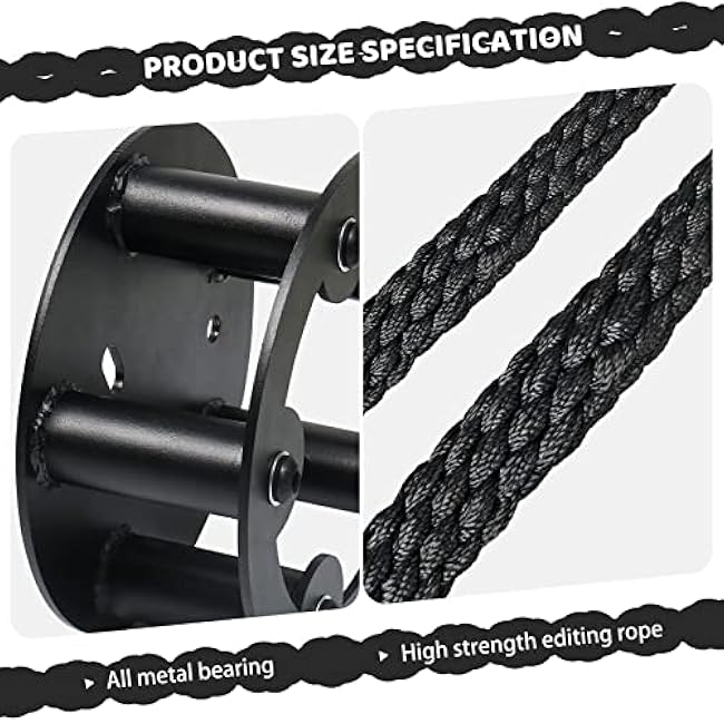 Resistance Trainer Machine Arm Strength Training Pulley Rope Puller Fitness Trainer Rope Adjustable Resistance Training Machine for Tailored Home Workouts