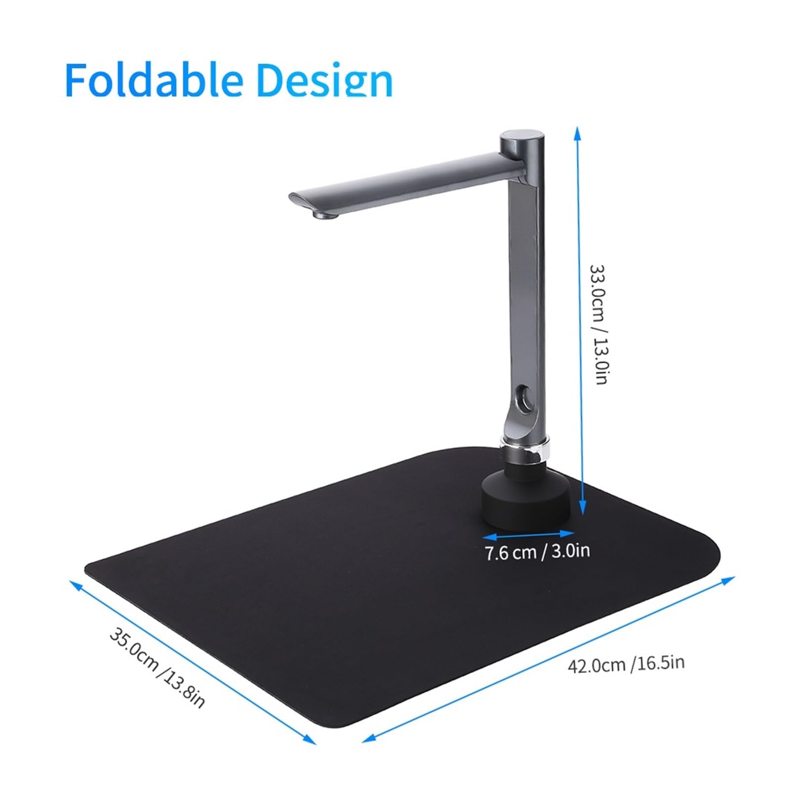 Telecamera per documenti Scanner for fotocamera for documenti USB F60A, fotocamera HD da 5 MP formato A4 con software didattico a luce LED for insegnante