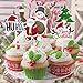 Amosfun 72PCS Christmas Cupcake Toppers,11x5cm Cake Decoration Santa Claus Tree Snowman Sock Candy Theme Party Cake Toppers Picks Christmas Decoration Supplies