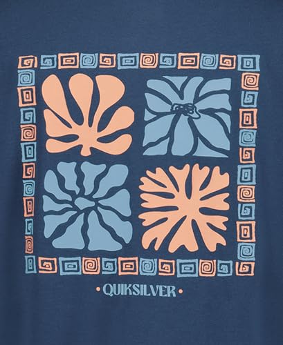 Image of Quiksilver Boys' Short Sleeve Logo Graphic T-Shirt, Soft & Comfortable, Regular Fit