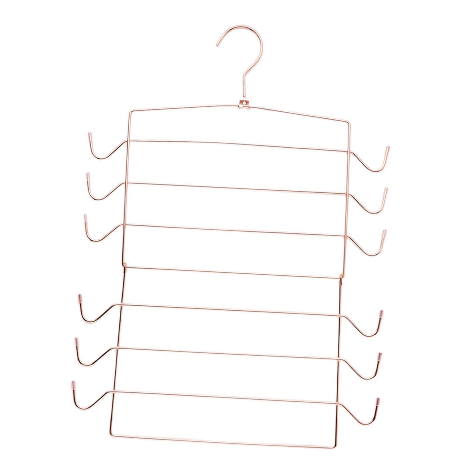 Pixzcsa Practical Multi Hooks Clothes Holder Hanging Accessories Closet