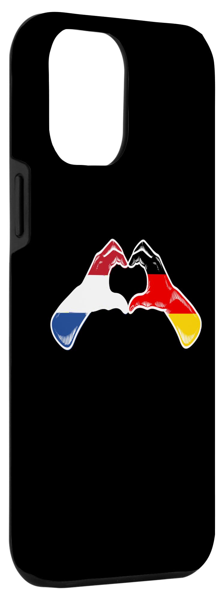 iPhone 14 Plus Netherlands Germany Flag - Dutch Holland German Heart Case - Image 3