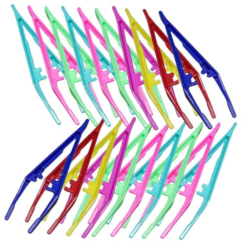 OUNONA 30Pcs Eyebrow Tweezers for Women Ergonomic Makeup Tools for Precision Grooming and Material for Eyebrow Shaping and Styling