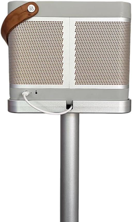 Aluminum Alloy Speaker Floor Stand Compatible with Bang & Olufsen Beolit 20 Bluetooth Speaker (Stand Only) Improves Sound Quality and facilitates Mobility (Silver)
