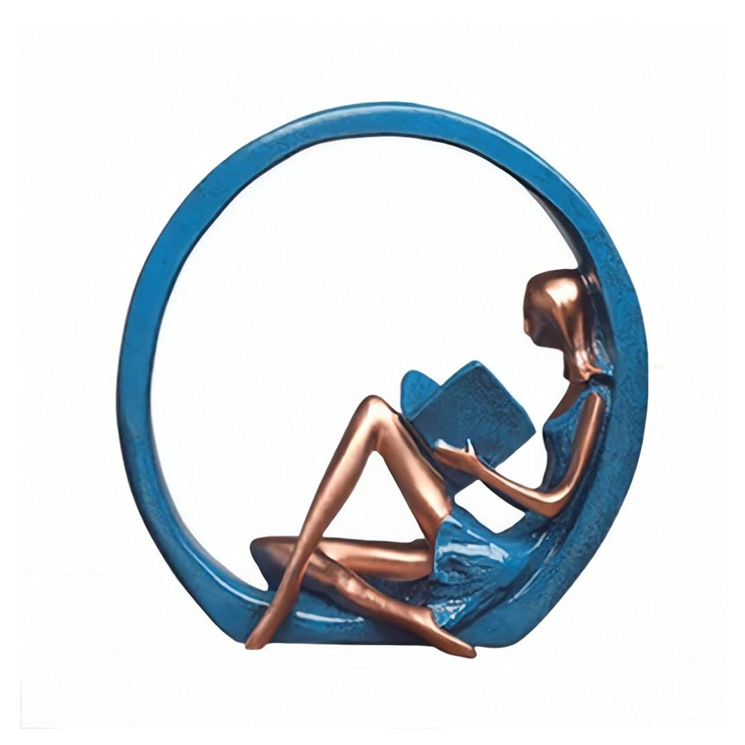 BHGFYXBS Home Décor Products Modern Minimalist Resin Figurines Yoga Furnishings Sculpture Ornaments Desktop Decorations Modern Home Desktop Accessories Accent Decoration,size_name-B