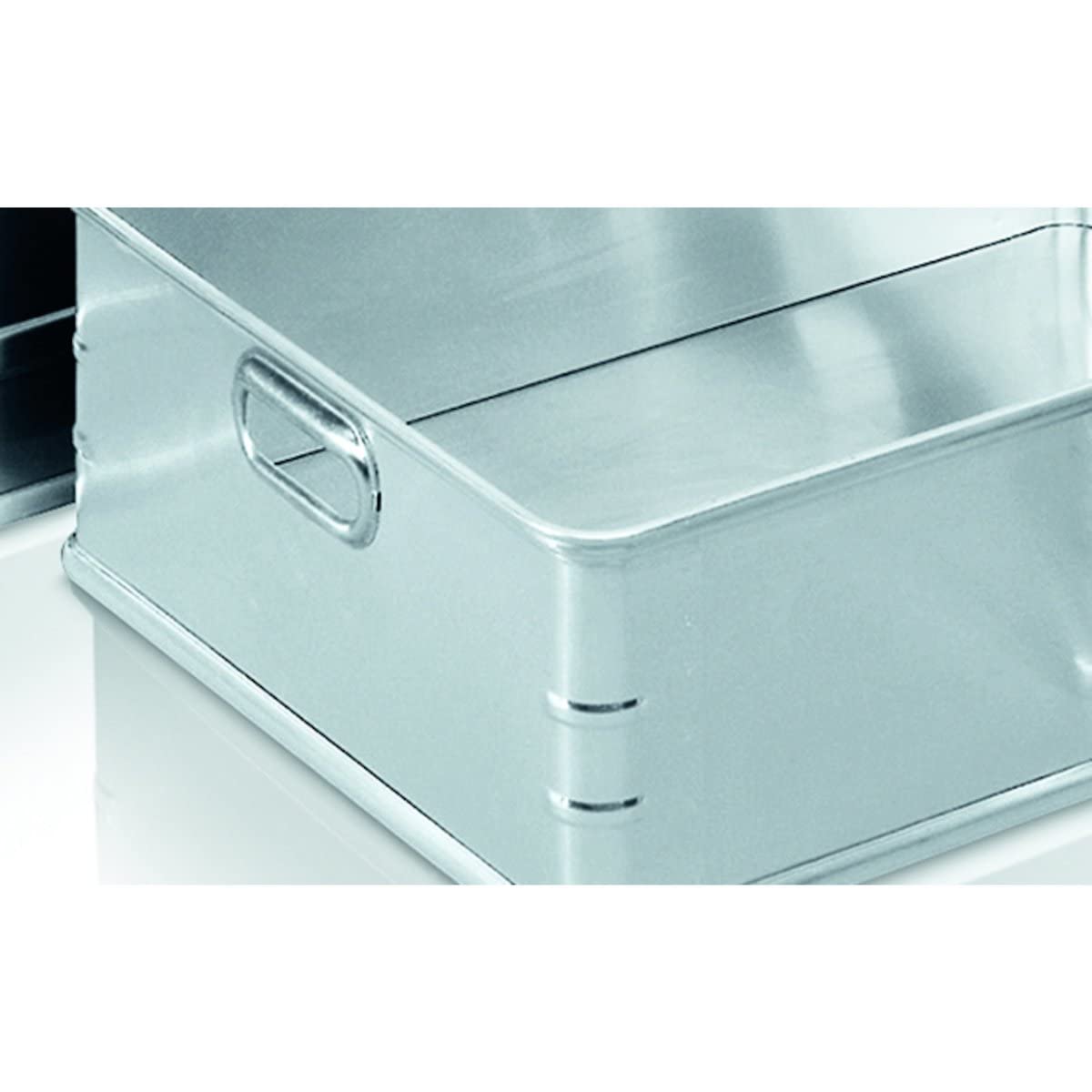 Zarges | Transport- und Stapelkasten aus Aluminium | Volumen 117 l, rollenbahngeeignet