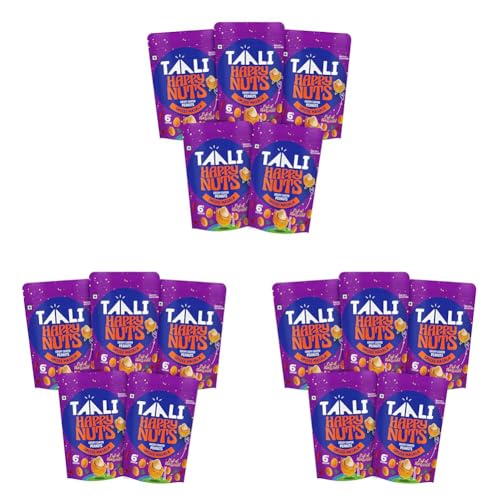 Image of Taali Crispy Coated Peanuts | 140 gm (Pack of 15) | Spizee Masala | Healthy Tasty Snacks | 100% Veg., Gluten Free, No Cholesterol, No Trans-Fat