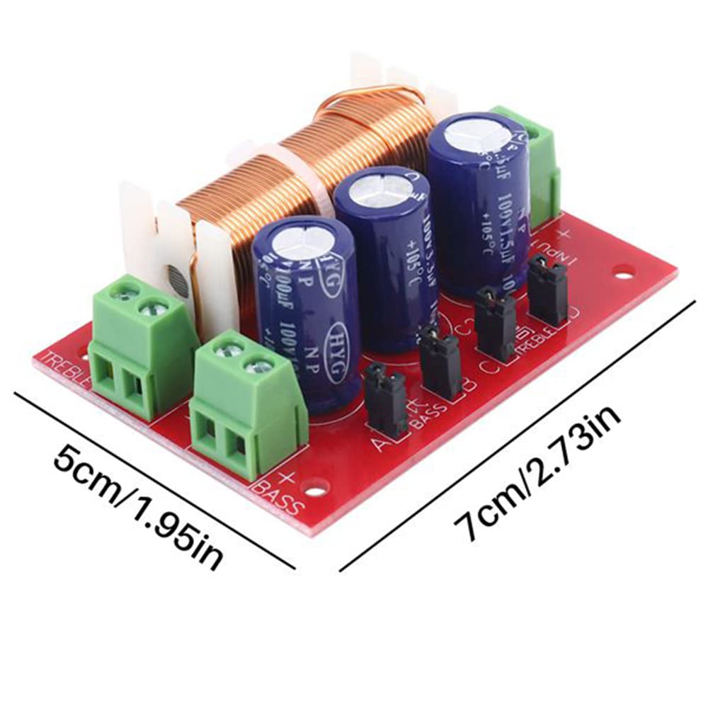 400 W, frequenza altoparlante morbida, 2 , alta bassa, 4-16 Ohm, divisore per altoparlanti