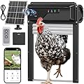 WiFi Automatic Chicken Coop Door with Camera, APP Remote Control, Smart Solar Powered Auto Chicken Door Opener with Timer, Night Vision, Anti-Pinch Safety, Smart Alerts, Space-Saving Roll-Up Design
