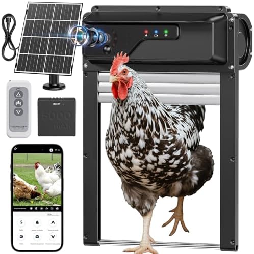 Porte Poulailler Automatique avec Caméra WiFi et Application, Por...
