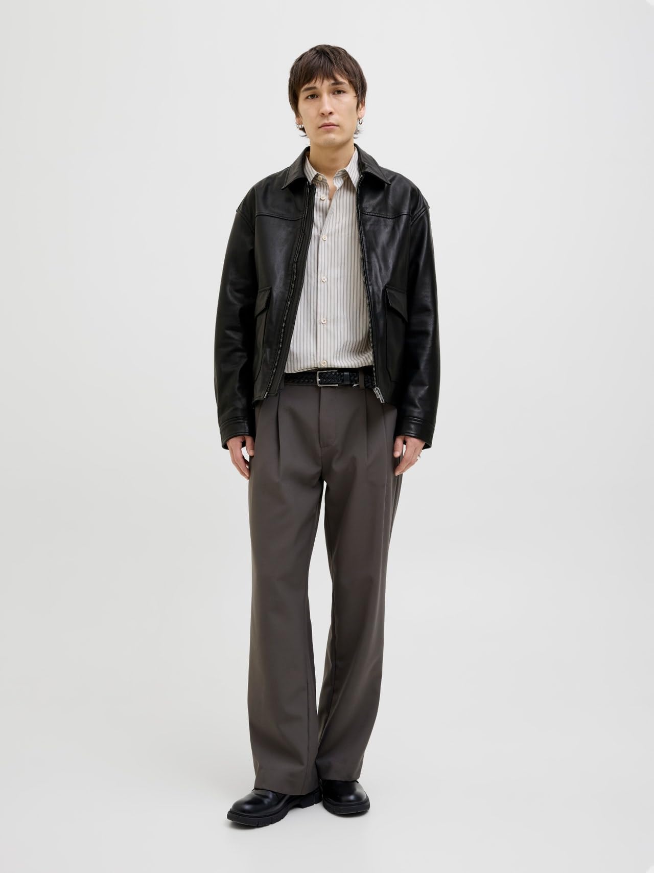 JACK & JONES Skórzana kurtka Mężczyźni Jprccwallace Leather Jkt