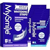 MySmile Teeth Whitening Strips, Hydroxyapatite-Infuse White Strips, Non-Sensitive Teeth Whitening with Soothing Natural Ingredients, Enamel-Safe, Residue-Free, Non-Slip, 14 Treatments Kit (28 Count)
