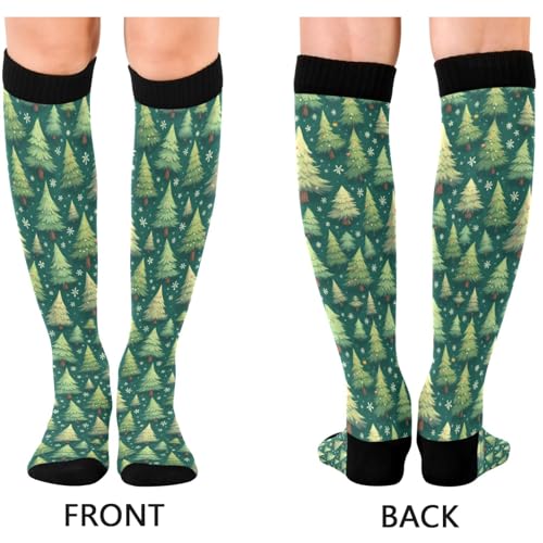 Image of Pigsaly Red White Polka Dot Womens Compression Socks Athletic Tube Sock Knee High Socks Outdoor Sport Socks
