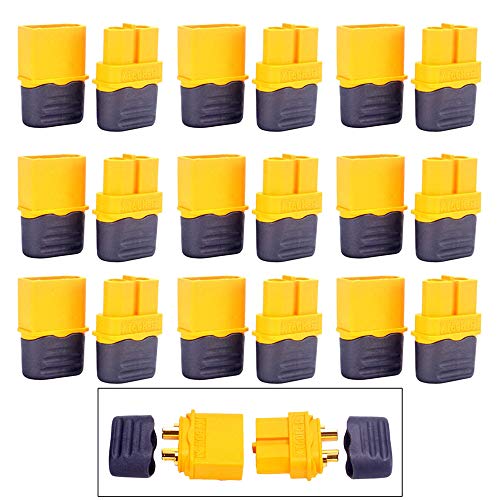 GTIWUNG 10 Paar XT60 Batterie Anschlüsse Männlich Weiblich Stecker Buchse XT60H Mantelgehäuse für RC-Modell und mehr (10 Stück XT60H Stecker + Buchse)
