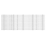 quefanla Kit/12pcs LED Strips Fit for SHARP LC-65Q7370U LC-65Q7300U LC-65Q7330U LC-65N7004U JL.D65051330-365AS-M, White, QFL0357