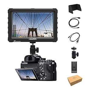 LILLIPUT A7S 7″ 1920×1200 IPS Screen Camera Field Monitor 4K HDMI Input Output Video for DSLR Mirrorless Camera Sony A7S II A6500 Panasonic GH5 Canon 5D Mark IV DJI Ronin M Black VIVITEQ Exclusively