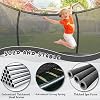 12FT 14FT Trampoline for Kids/Adults - Outdoor Recreational Big Trampolines with Enclosure Net Curved Poles and Ladder, Heavy Duty Trampoline Anti-Rust Coating, ASTM Approval