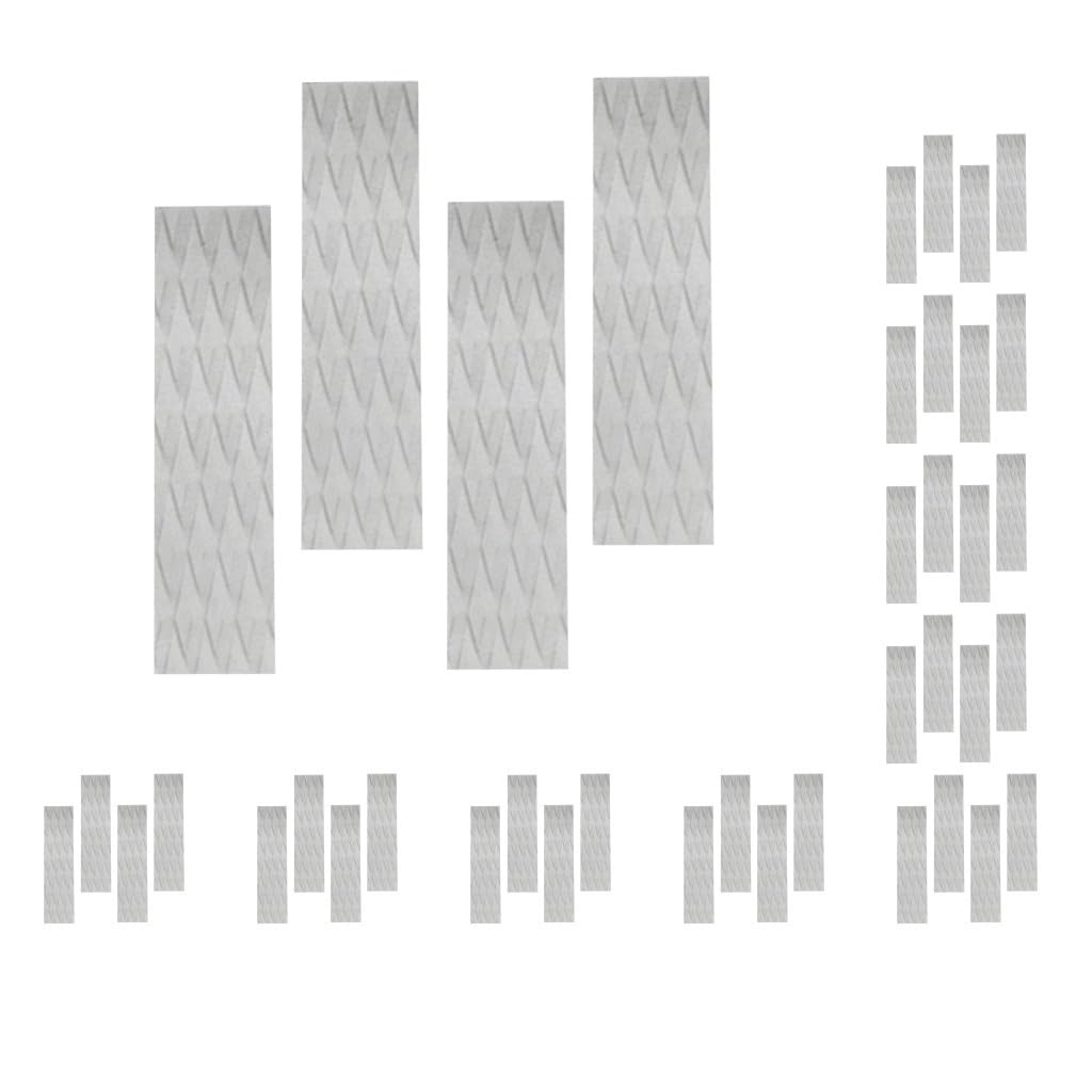 Juego de 10 almohadillas de tracción para tabla de surf, 4 unidades, color gris