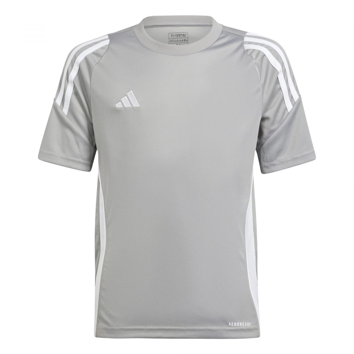 adidas Unisex Kids Tiro 24 Kids Shirt, Team mid Grey/White, 13-14 Years