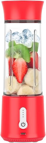 Miniatura 5 de Licuadora portátil para batidos y batidos, licuadora personal recargable por USB, mini licuadora con un 16.9 fl oz, cuchillas de acero inoxidable