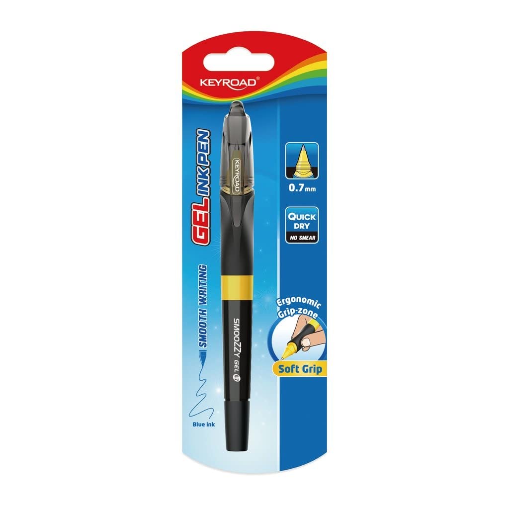 KEYROAD Gel Pen Ballpoint Pen 0.7 mm / 1 Piece/Hole for Hanging Blister/Office Preschool and School/Mixed Colours