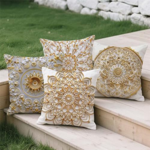 Salon de jardin exterieur sublime avec housse coussin d'or