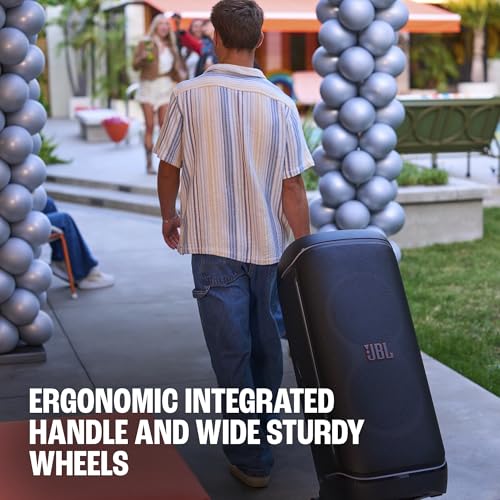 Image of JBL PartyBox 720 - Loudest Battery-Powered Party Speaker with Superior Pro Sound and a Futuristic lightshow, Up to 15 Hours Playtime & IPX4 Splash Proof (Black)