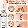 Dog Nail Trimmers Ultra Quiet Electric Pet Dog Nail Clippers Cat Nail Clipper with Led Lights Nail Grinder High Speed Nail File Electric Clippers for Grooming Small, Medium,Large Dogs and Cats (white) #4