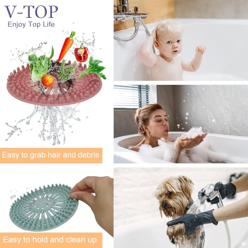 V-Top HAL-113F Shower Drain Hair Catcher Tub Stopper thumb #5