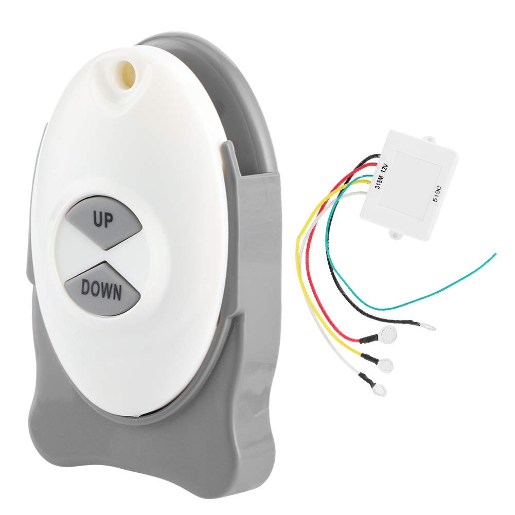 EBTOOLS Commutateur sans Fil de guindeau à Distance d'ancre, 12 V Ancre guindeau commutateur sans Fil récepteur étanche contrôleur de Garniture de Voile Accessoire de Bateau Marin