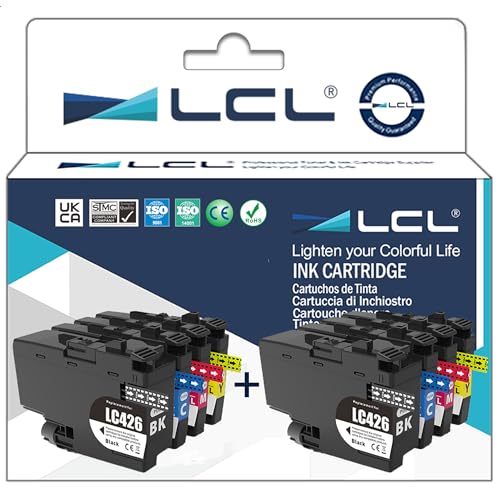 LCL LC426 Ink Cartridges Replacement for Brother LC-426 LC-426XL LC-426XLVAL Ink Cartridges Multipack Compatible with Brother MFC-J4335DW MFC-J4340DW MFC-J4535DW MFC-J4540DW Printer (4-Pack)
