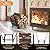 PHI VILLA 20 Inches Indoor/Outdoor Firewood Rack Fireplace Log Carriers & Holders Wood Burning Stove Accessories, Black